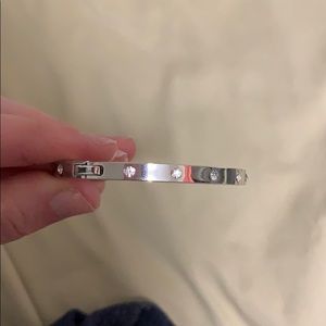 Kate Spade set in stone hinged bangle